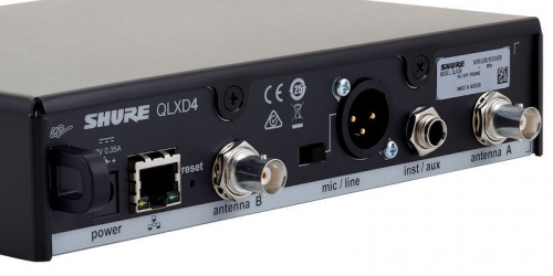 SHURE QLXD24E/KSM9 G51 вокальная радиосистема с ручным передатчиком KSM9, частоты 470-534 MHz фото 3