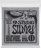 Ernie Ball 2628 струны для эл.гитары 9-STRING SLINKY NICKEL WOUND
