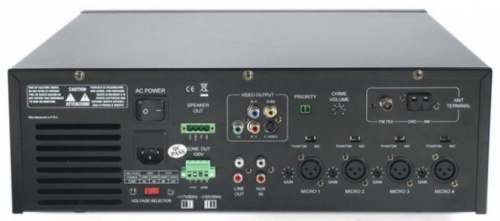 Proel ADVD240 Трансляционный моноблок DVD/FM/USB/усилитель 2 зональный: 240Вт (RMS), 4/8/16Ом, 25/7