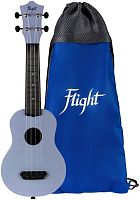 FLIGHT ULTRA S-35 Fog укулеле сопрано, серия Ultra, поликарбонат армированный. Серый. Рюкзак