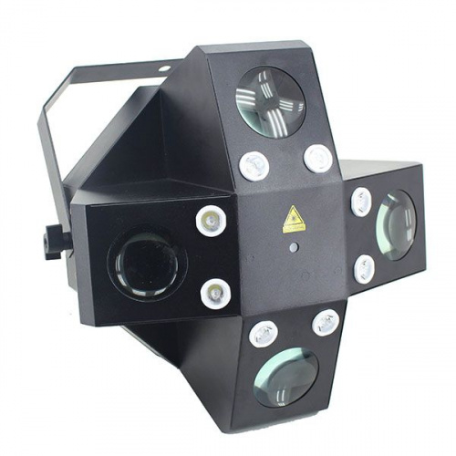 Nightsun SPG602 динамический световой прибор, 4 сканера + RG лазер 200мВт, DMX, авто, звук. актив.