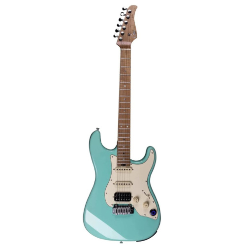 Mooer GTRS P801 Green Электрогитара со встроенным процессором, HSS, клен, цвет Surf Green