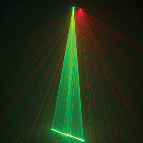 American Dj DiversaRAY 3 различных лазерных эффектов в одном устройстве 1. "Galaxian стиле" эффект фото 8