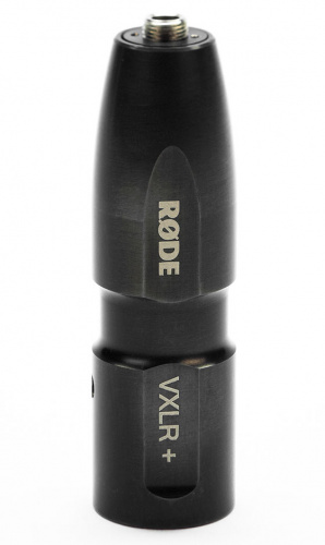 RODE VXLR+ адаптер фантомного питания 9-52В с разъёмом XLR-M для микрофонов с разъемом стерео миниджек 3,5мм(TRS) фото 2
