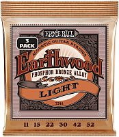 ERNIE BALL 3548 набор из 3х комплектов для акуст.гитары Earthwood Light Phosphor Br (11-52)