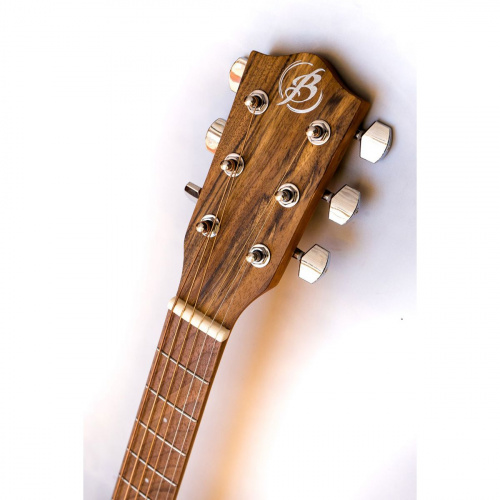 Bamboo GA-38 Koa акустическая гитара с чехлом, корпус коа, гриф - махгони/орех, цвет натуральный фото 3