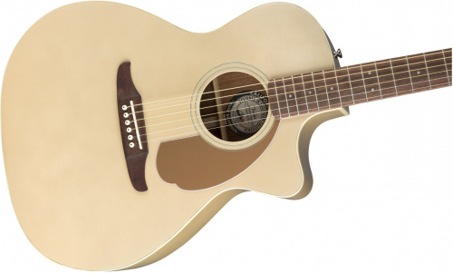 Fender Newporter Player CHP Электроакустическая гитара, цвет шампань фото 3