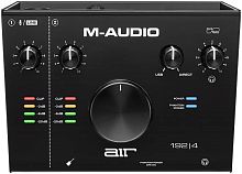 M-Audio AIR 192 I 4 USB аудио интерфейс, 24бит/192кГц, XLR/TRS микрофонный вход с фантомным питанием +48В, 1/4 TS Jack инструментальный вход, 2х1/4 TS