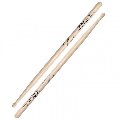 ZILDJIAN Z5BD 5B DIP барабанные палочки с деревянным наконечником, цвет - натуральный с черным, мате