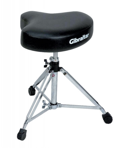 GIBRALTAR 6608 Drum Throne Motocycle Style Vinyl Seat стул для барабанщика, мотоседло, меморилок