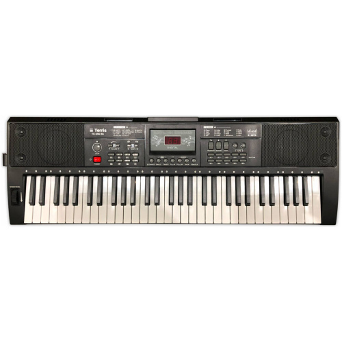 TERRIS TK-250 BK синтезатор, 61 мини клавиша, микрофон, цвет черный