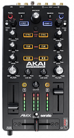 AKAI PRO AMX контроллер микшера Serato DJ, 2 канала, входы Phono/Line, 3-х полосный эквалайзер + фильтр, индикация уровня сигнала каналов и микшера