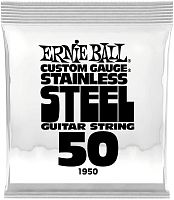 Ernie Ball 1950 струна одиночная для электрогитары Серия Stainless Steel Калибр: 50 Сердцевина: