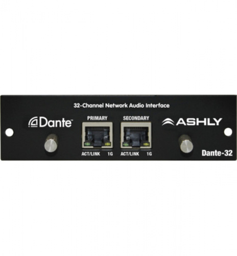 ASHLY Dante-32 Сетевой аудио интерфейс Dante для микшеров digiMIX