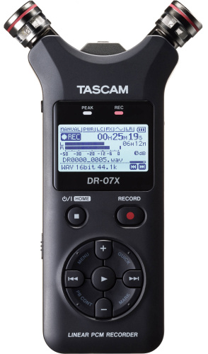 Tascam DR-07X Портативный PCM стерео рекордер с встроенными микрофонами фото 2