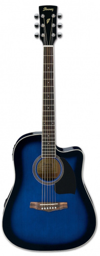 IBANEZ PF15ECE-TBS электроакустическая гитара, цвет синий фото 2