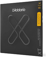 D'Addario XTABR1256 струны для акустической гитары, бронза 80/20, 12-56, с покрытием
