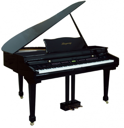 Ringway GDP6320 Polish Black Цифровой рояль, 88 взвешенных клавиш, 3 педали полифония: 64 голоса фото 4