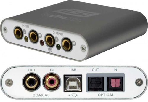 ESI U24 XL Аудиоинтерфейс USB 4х4, аналог 2х2, наушники, S/PDIF (opt/coax) фото 2