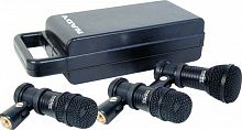 Nady DMK-3 Набор микрофонов для подзвучки ударных DM 70 (2 шт.), DM 80 (1шт.), пластиковый кейс