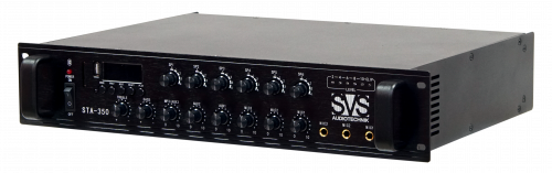SVS Audiotechnik STA-350 Радиоузел 6 зон, 70/100 В (4, 8, 16 Ом), усилитель мощности 350 Вт фото 5