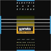 Warwick 40200M4 струны для бас-гитары Black Label 45-105, сталь