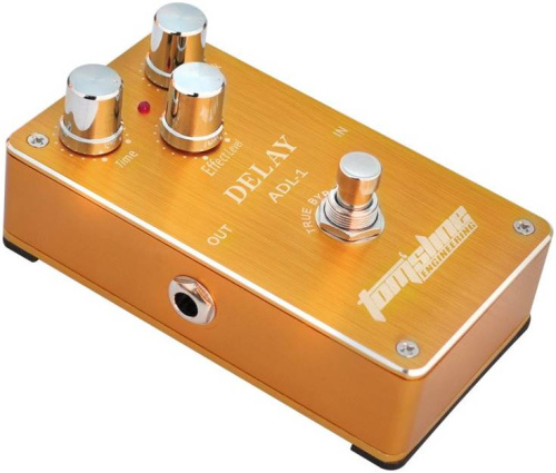 TOMSLINE ADL-1 Педаль эффектов Delay, питание от БП и батареи 9в фото 2