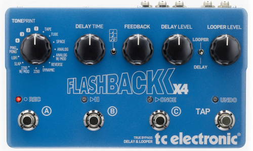 TC ELECTRONIC FLASHBACK X4 DELAY & LOOPER TonePrint гитарная педаль эффекта