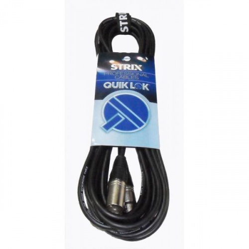 QUIK LOK MX775-5 готовый микрофонный кабель, 5 метров, разъемы XLR/F - XLR/M, цвет черный фото 3
