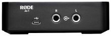 RODE AI1 одноканальный USB аудиоинтерфейс с комбо XLR/инструмент. входом. Высококачественный усилите
