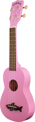 KALA MK-SS/PNK MAKALA SHARK, SOPRANO UKULELE, SHELL PIN укулеле сопрано, цвет розовый фото 3
