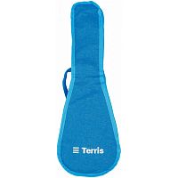 TERRIS TUB-S-01 BL чехол для укулеле, без утепления, 1 наплечный ремень, цвет голубой