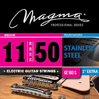 Magma Strings GE160S Струны для электрогитары 11-50, Серия: Stainless Steel, Калибр: 11-14-18-28-38-50.