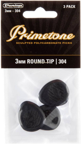 Dunlop Primetone Classic Round Tip 477P304 3Pack медиаторы, круглый кончик, 3 мм, 3 шт. фото 2