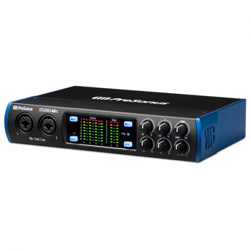 PreSonus Studio 68C аудио/MIDI интерфейс, USB-C 2.0, 6 вх/6 вых каналов, предусилители XMAX, до 24 бита/192кГц, MIDI I/O, S/PDIF I/O, ПО StudioLive Ar фото 4
