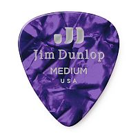 Dunlop Celluloid Purple Pearloid Medium 483P13MD 12Pack медиаторы, средние, 12 шт.