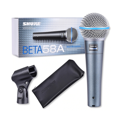 SHURE BETA 58A динамический суперкардиоидный вокальный микрофон фото 2