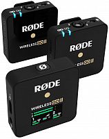 RODE Wireless GO II ультракомпактная двухканальная накамерная беcпроводная система. Дальность действия до 200м. В комплект вход