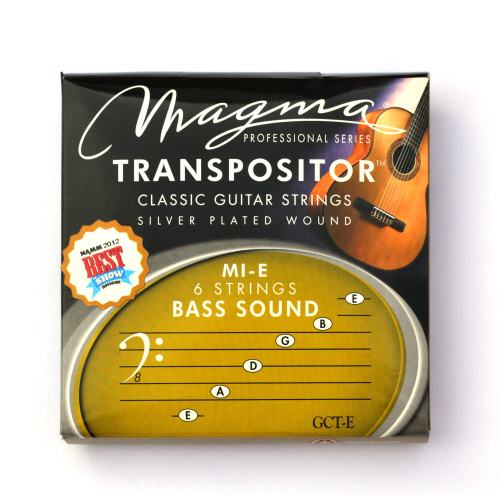 Magma Strings GCT-E Струны для классической гитары 1E 2B 3G 4D 5A 6E нестандартный строй, Серия: Transpositor, Обмотка: посеребрёная.