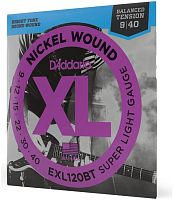 D'Addario EXL120BT струны для электрогитары, Super Light, 9-40, никель