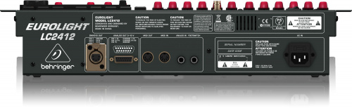 Behringer LC2412 профессиональный 24-канальный DMX световой пульт с 24 пресетными каналами назначаемыми на 512 DMX каналов фото 5