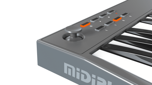 Midiplus TINY+ миди-клавиатура 32 клавиши с 4 пэдами и 4 регуляторами фото 3