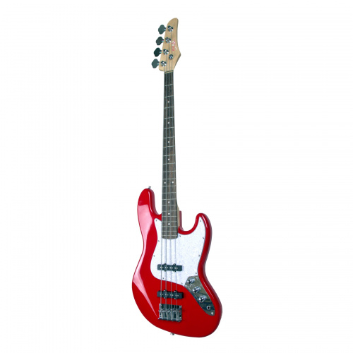 REDHILL JB200/RD бас-гитара 4-стр., J+J, 864 мм, цвет красный фото 2