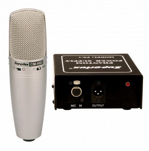 Superlux CMH8D ламповый конденсаторный микрофон с большой диафрагмой 1 дюйм, круг/кардиоида