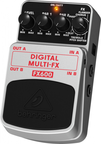 Behringer FX600 педаль цифровых стереофонических эффектов для гитар, бас-гитар и клавишных фото 3