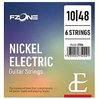 FZONE ST104 струны для электрогитары, никель, калибр 10-48
