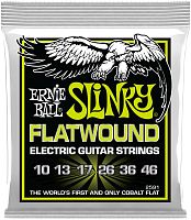 ERNIE BALL 2591 струны для эл.гитары Regular Slinky Flatwound (10-46)