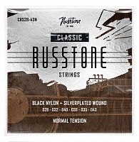 Russtone CBS28-43N Струны для классической гитары Серия: Black Nylon Обмотка: посеребрёная Натя
