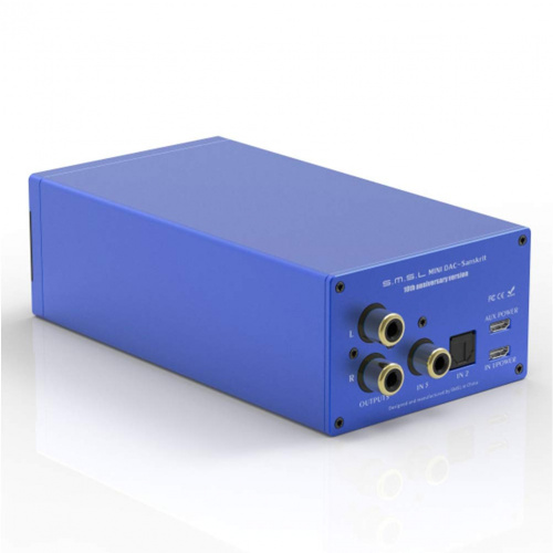 SMSL Sanskrit 10th Blue ЦАП. Динамически диапазон: 118 дб.КГИ+Ш: 0,0002%.Сигнал/шум: 120 дБ. Вход: USB, оптический, коаксиальный. Потребляемая мощност фото 2