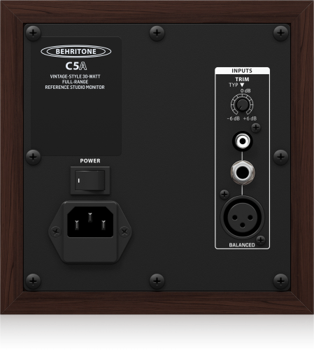 Behringer BEHRITONE C5A референсный полнодиапазонный активный студийный монитор в винтажном стиле, 5 фото 3